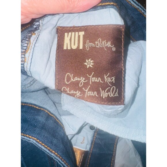 Kut From The Kloth Womens Blue Denim Straight Leg Jeans Size 8 Stretch Comfort - Picture 7 of 8